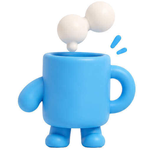 MUG 蓝色杯子角色